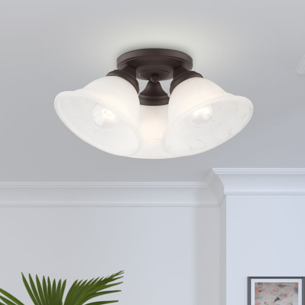 Breakwater Bay Owasso Glass Flush Mount & Reviews Wayfair